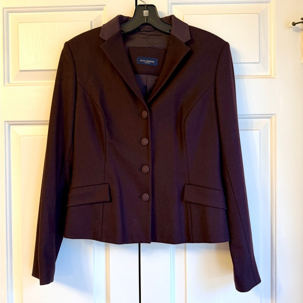 Piazza Sempione Women's Dark Purple Blazer